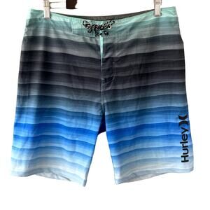 Hurley Phantom Playa Jaco Boardshorts - Black Blue - 31
